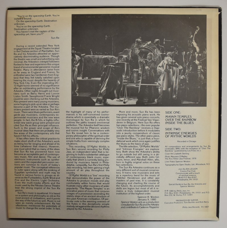 Sun Ra - Of Mythic Worlds          [LP]