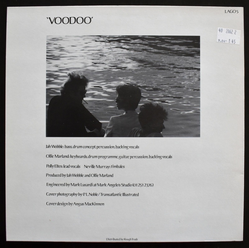 Jah Wobble, Ollie Marland, Polly Eltes -  'Voodoo'��[12inch Maxi Single)