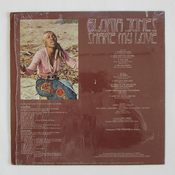 Gloria Jones - Share My Love