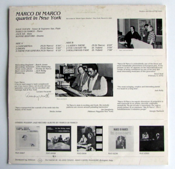 Marco Di Marco - Quartet In New York