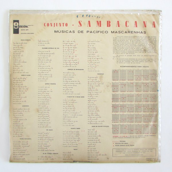 Conjunto Sambacana - Musicas De Pacifico Mascarenhas