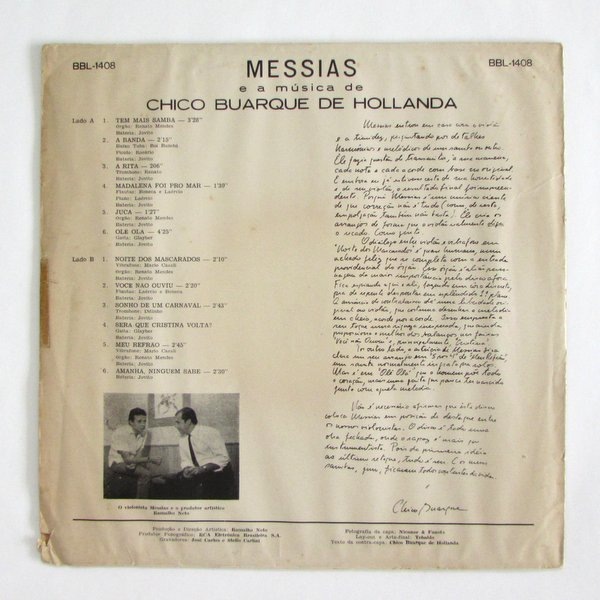 Chico Buarque - Messias E A Musica De Chico Buarque De Hollanda