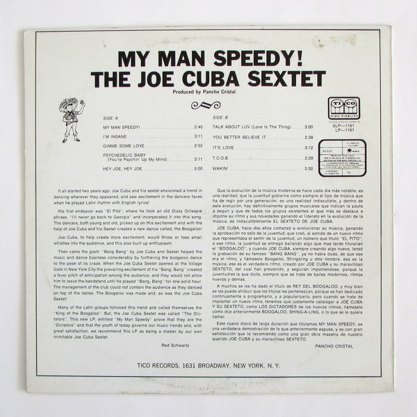 Joe Cuba Sextet (The) - My Man Speedy!