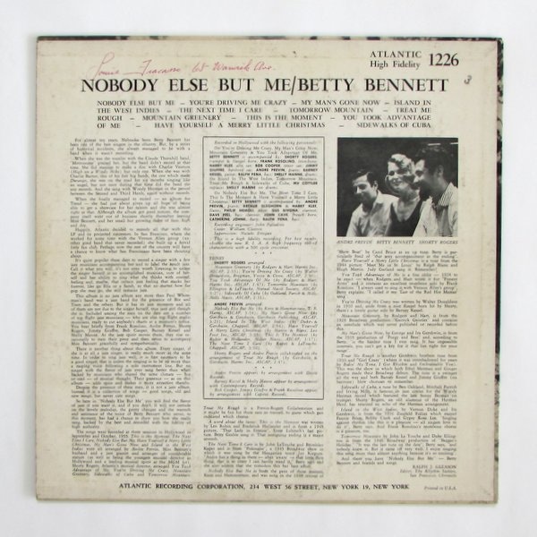Betty Bennett - Nobody Else But Me