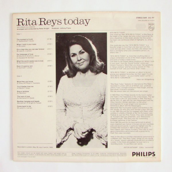 Rita Reys - Today (Recorded In London)