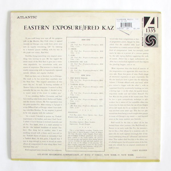 Fred Kaz - Eastern Exposure��USA���ꥸ�ʥ롣�¤��ꡣ
