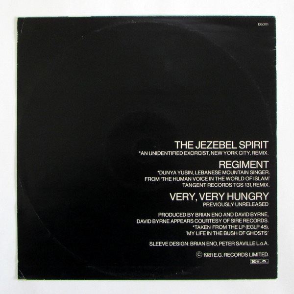 Brian Eno -  David Byrne  ‎– The Jezebel Spirit