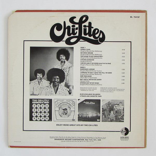 Chi-Lites (The) ‎– Chi‐Lites｜全てのカテゴリー｜Paddy Field