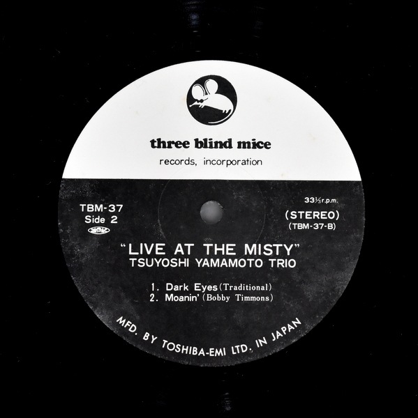 Tsuyoshi Yamamoto Trio - Live At The Misty  [LP]