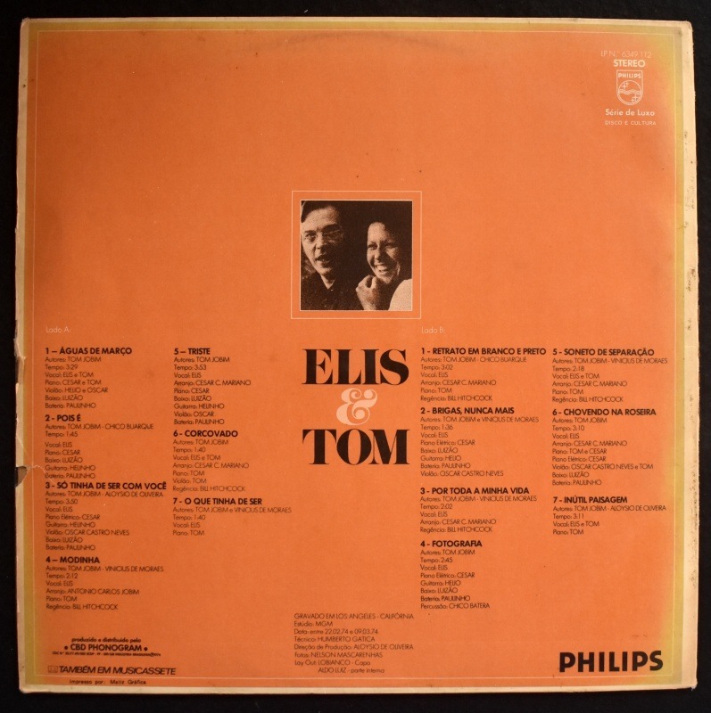 Elis & Tom - Elis & Tom [LP] オリジナル｜BRAZIL,MPB｜Paddy Field