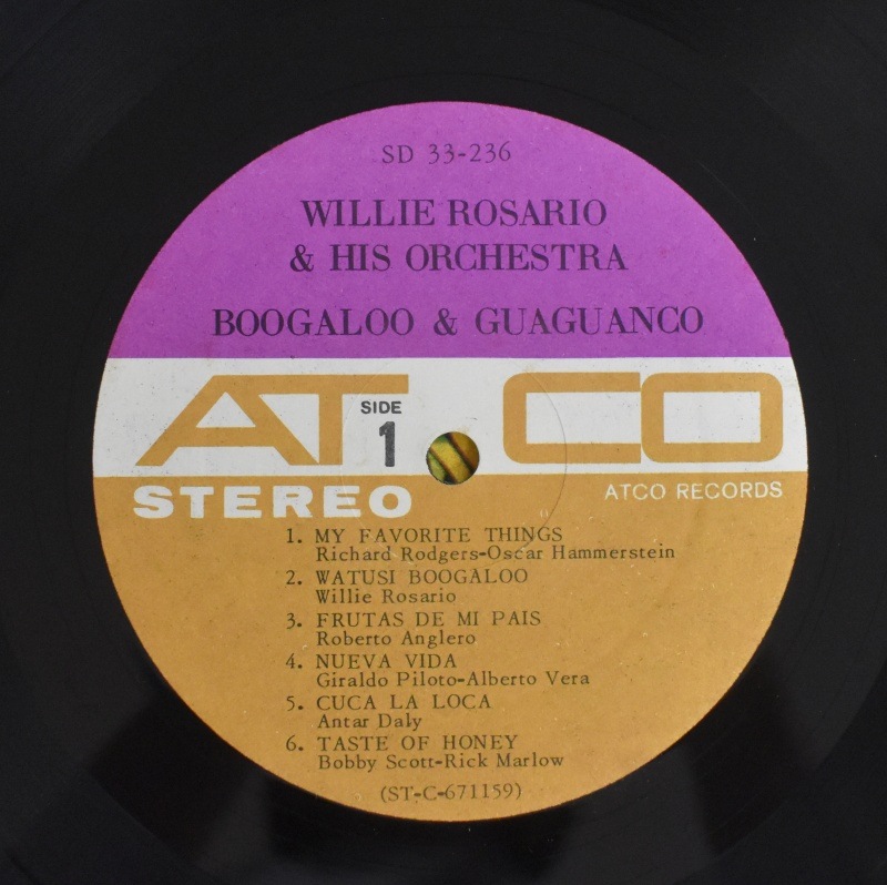 Willie Rosario & His Orchestra - Boogaloo & Guaguanco       [LP]