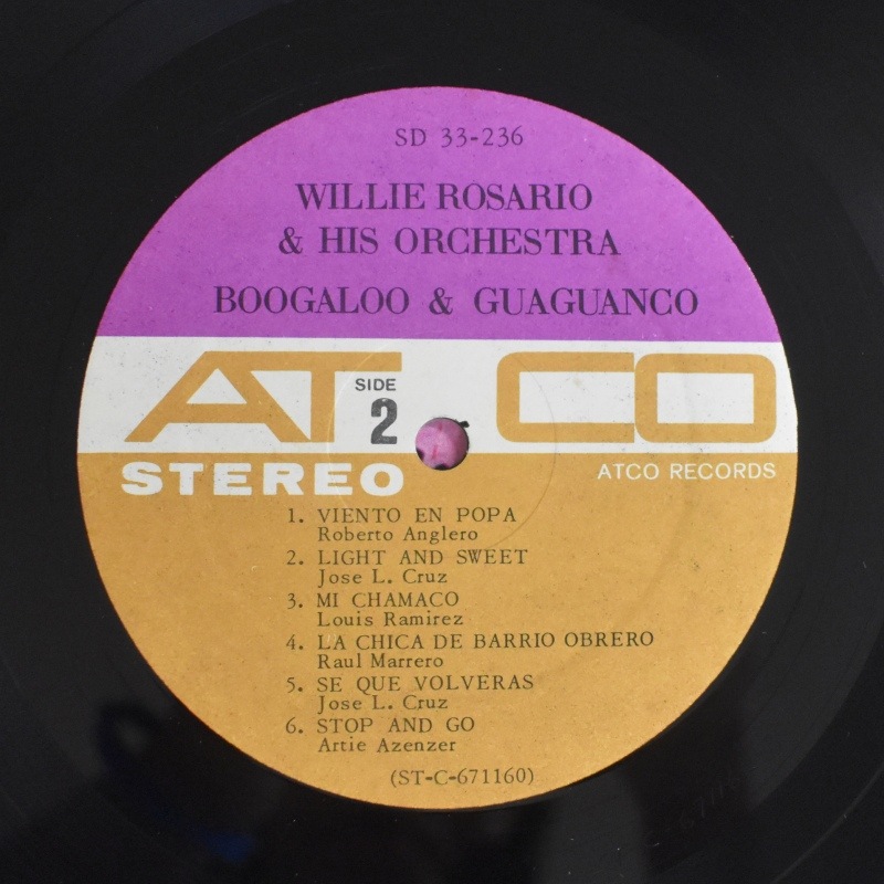 Willie Rosario & His Orchestra - Boogaloo & Guaguanco       [LP]