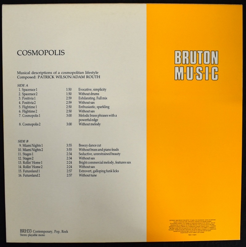 Patrick Wilson / Adam Routh - Cosmopolis    [LP]