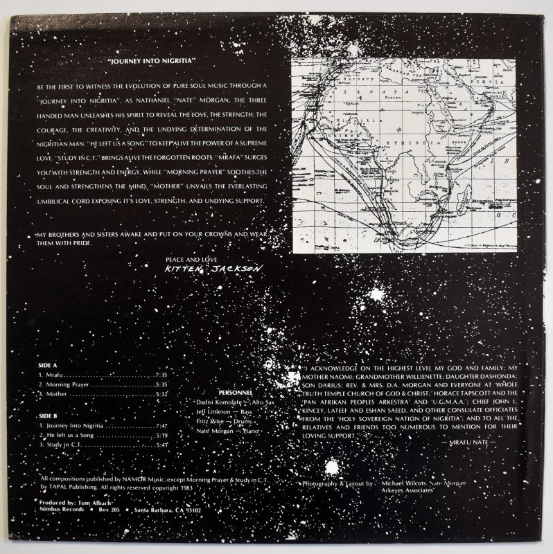 Nate Morgan - Journey Into Nigritia [LP]｜JAZZ,Modal｜Paddy Field