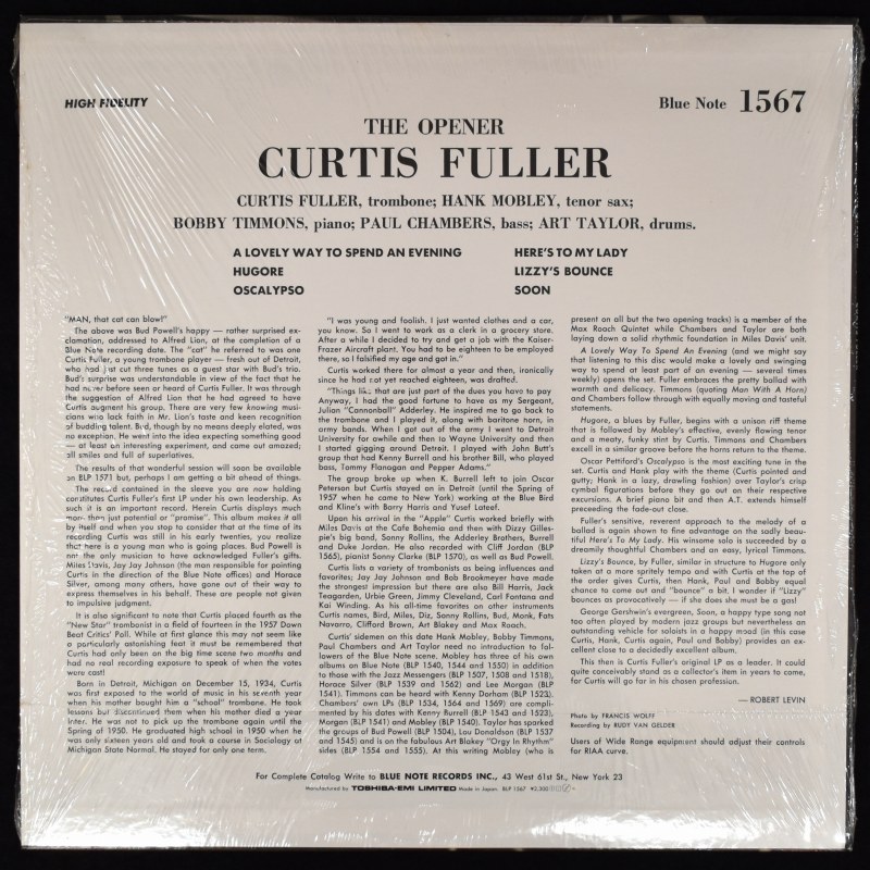 Curtis Fuller - The Opener  [LP]