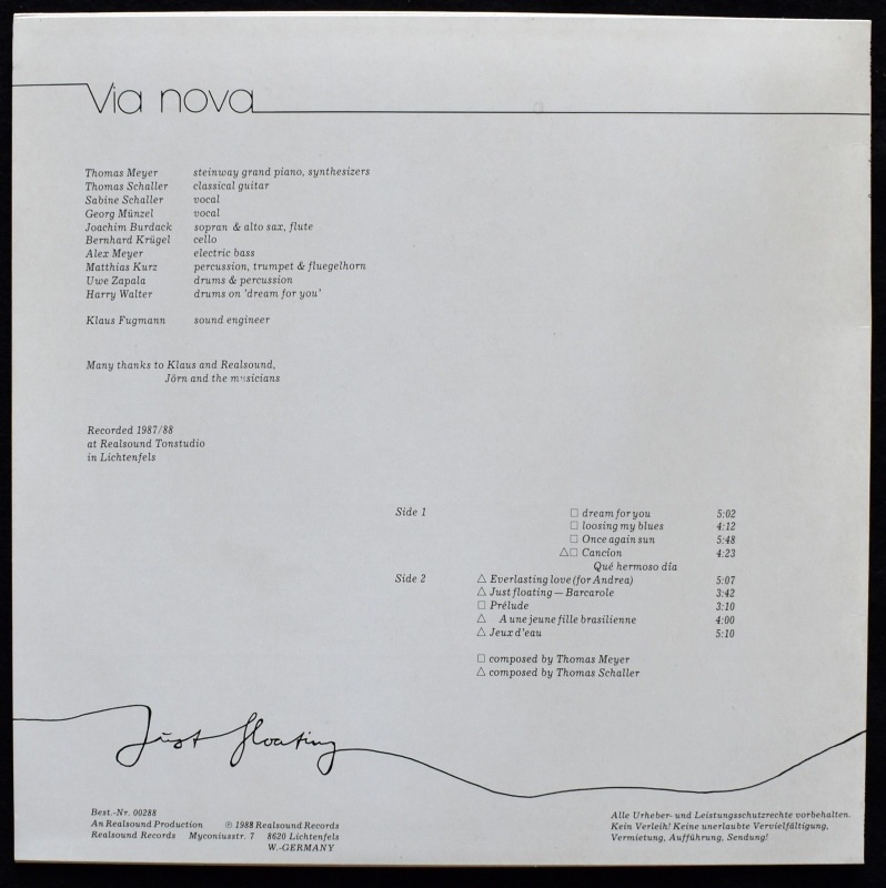 Via Nova - Just Floating  [LP]