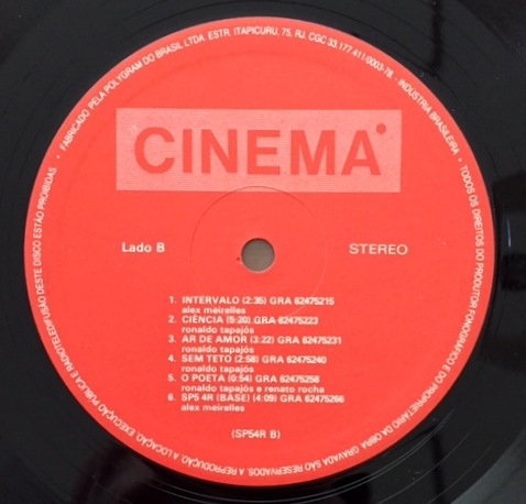 Cinema  ‎– Cinema��[LP]( Not On Label ‎– SP54R ) 85ǯ�֥饸�륪�ꥸ�ʥ�