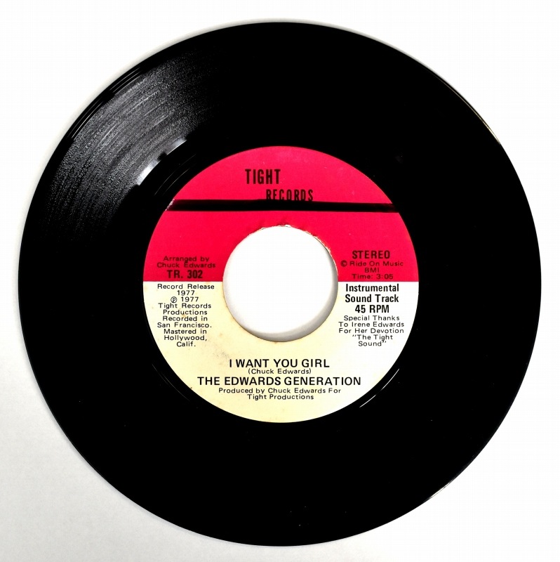 The Edwards Generation - I Want You Girl ( Vocal ) / ST ( Instrumental )  [7inch]