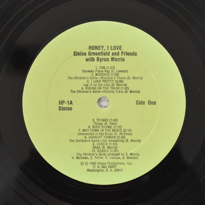 Eloise Greenfield And Friends With Byron Morris - Honey, I Love  [LP]