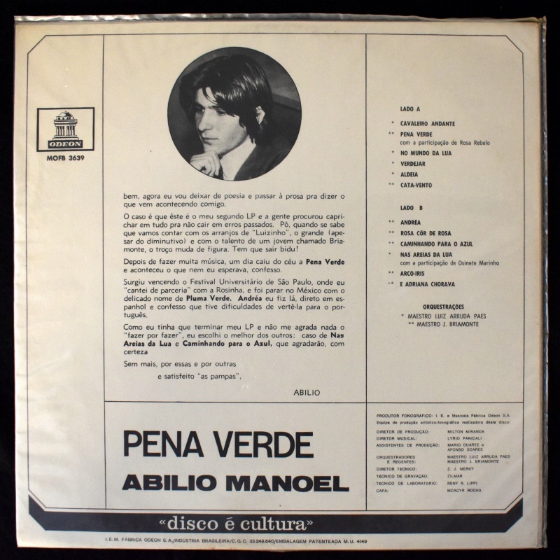 Abilio Manoel - Pena Verde   [LP]