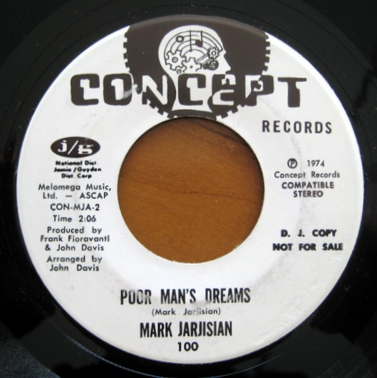 Mark Jarjisian - It Don't Matter (If It Rains Today) / Poor Man's Dream