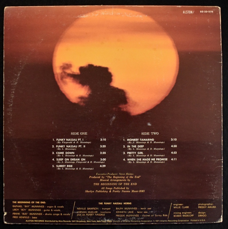 The Beginning Of The End - Funky Nassau     [LP]