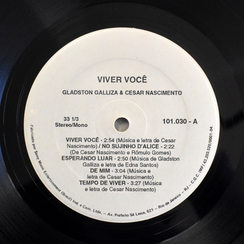 Gladston Galliza, - Cezar Nascimento - Viver Voce   [LP]