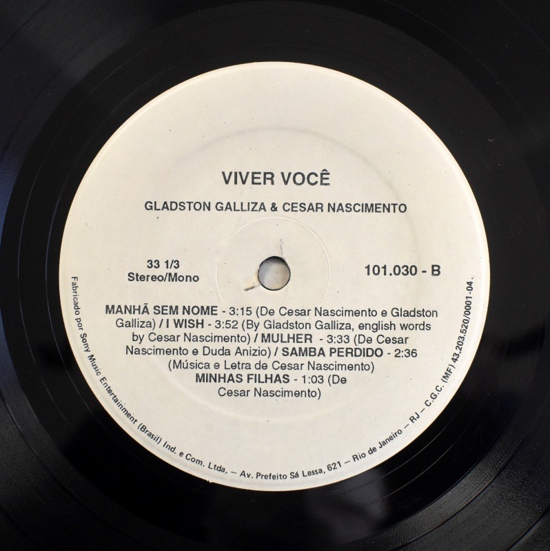 Gladston Galliza, - Cezar Nascimento - Viver Voce   [LP]