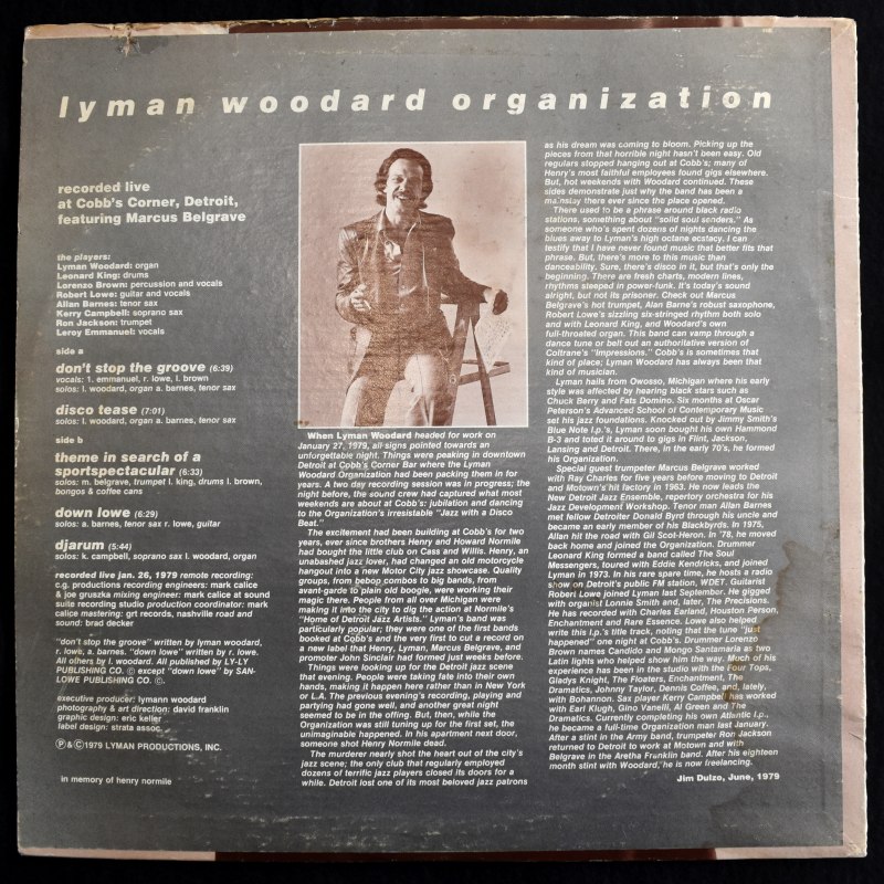 The Lyman Woodard Organization - Don't Stop The Groove           [LP]