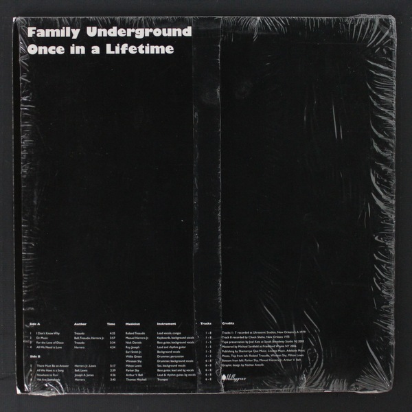 Family Underground - Once In A Lifetime