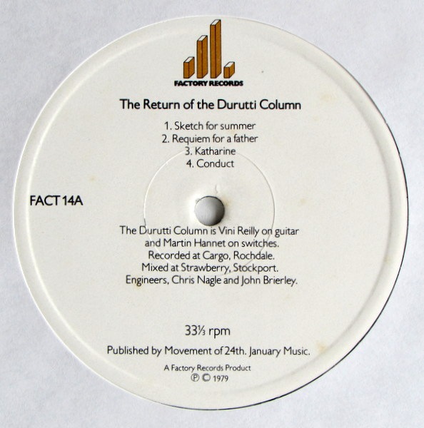 Durutti Column - The Return Of The Durutti Column