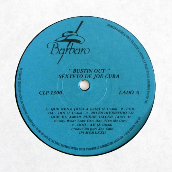 Joe Cuba Sextet (The) - Bustin Out｜全てのカテゴリー｜Paddy Field