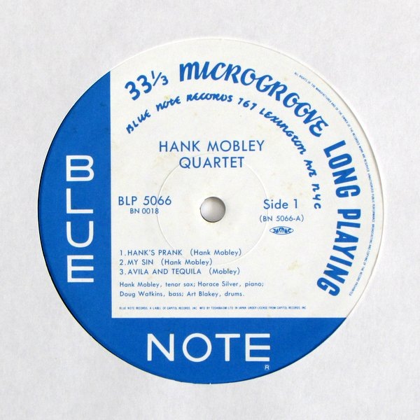 Hank Mobley Quartet - S/T｜JAZZ,Modern jazz｜Paddy Field