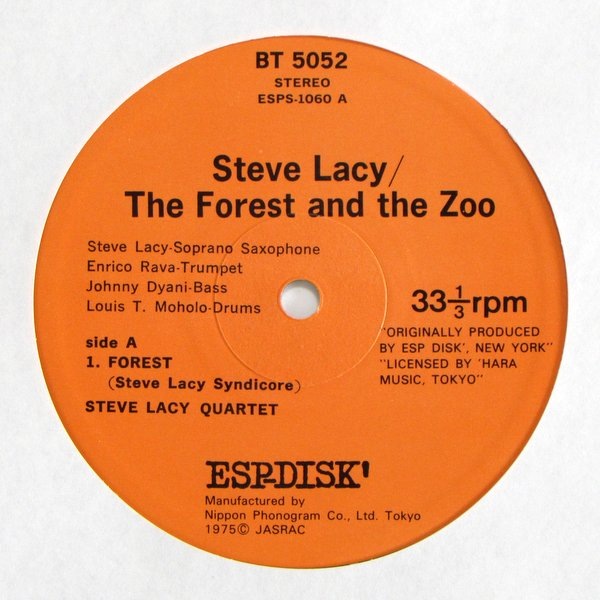 Steve Lacy - The Forest And The Zoo