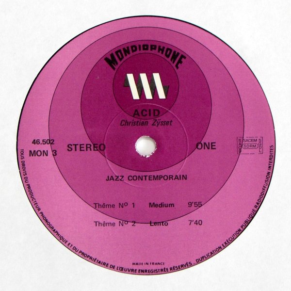 Christian Zysset - Acid