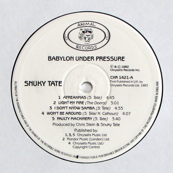 Snuky Tate - Babylon Under Pressure