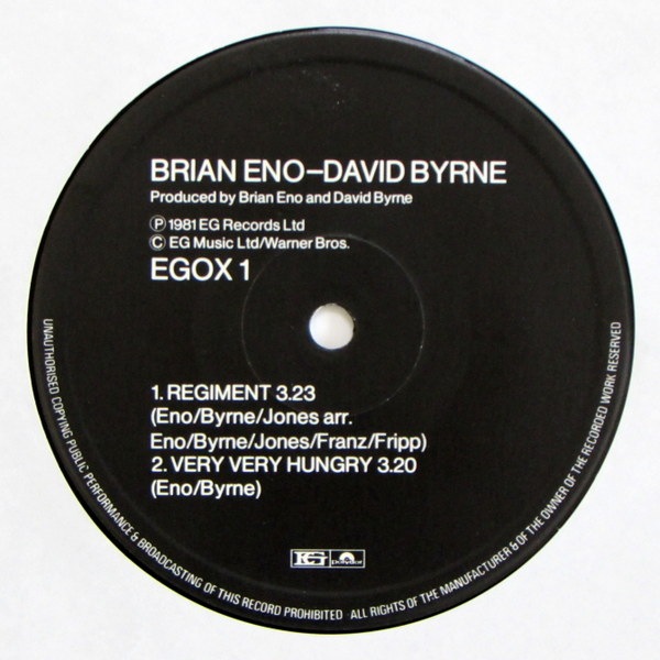 Brian Eno -  David Byrne  ‎– The Jezebel Spirit