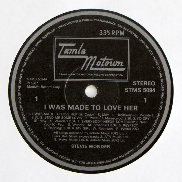 Stevie Wonder - I Was Made To Love Her
