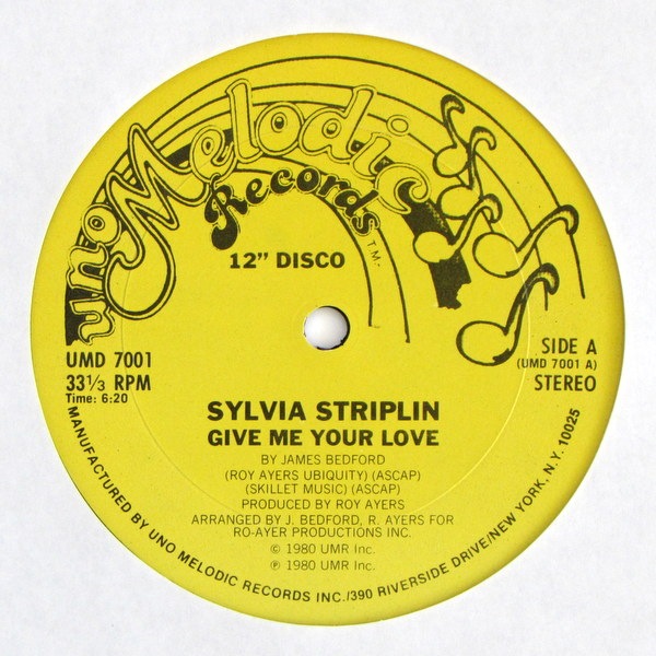 Sylvia Striplin - Give Me Your Love|SOUL / FUNK,Disco Sylvia Striplin - Give Me Your Love|SOUL / FUNK,Disco
