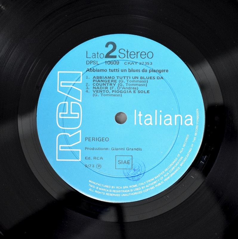 Perigeo - Abbiamo Tutti Un Blues Da Piangere  [LP]