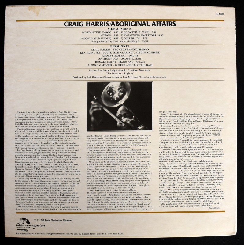 Craig Harris - Aboriginal Affairs   [LP]