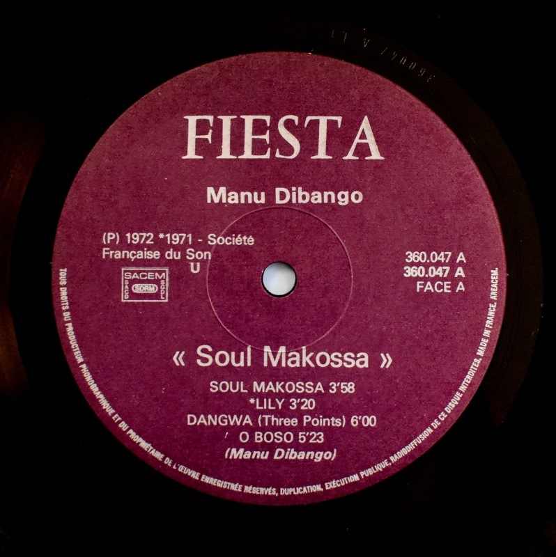 Manu Dibango - Soul Makossa    [LP] �ե�󥹡����ꥸ�ʥ롡��졼�٥�