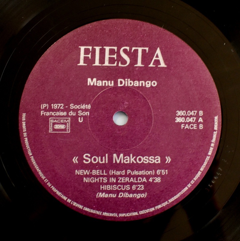 Manu Dibango - Soul Makossa    [LP] �ե�󥹡����ꥸ�ʥ롡��졼�٥�