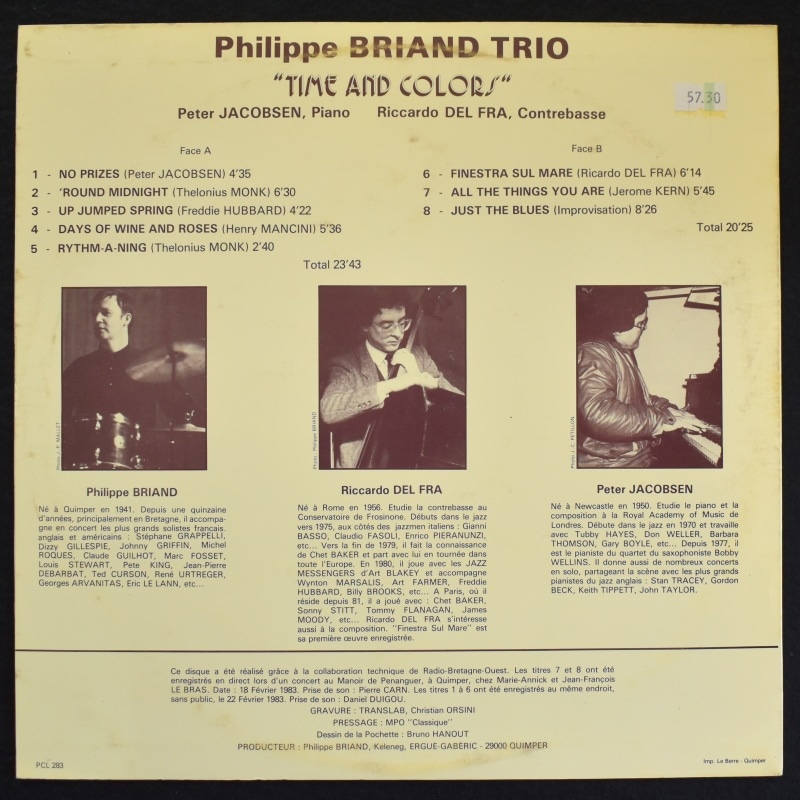 Philippe Briand - Time And Colors    [LP]