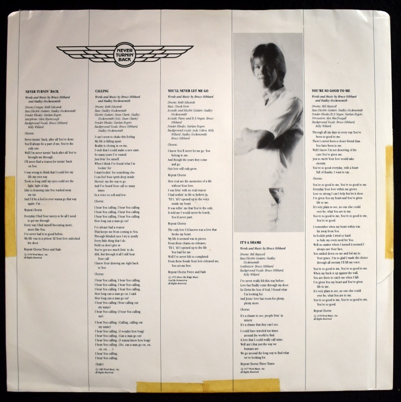 Bruce Hibbard - Never Turnin' Back    [LP]