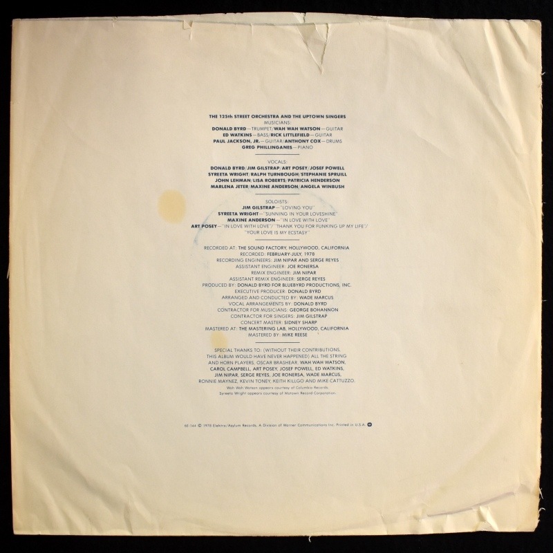 Donald Byrd - Thank You �� For F.U.M.L. (Funking Up My Life)           [LP]