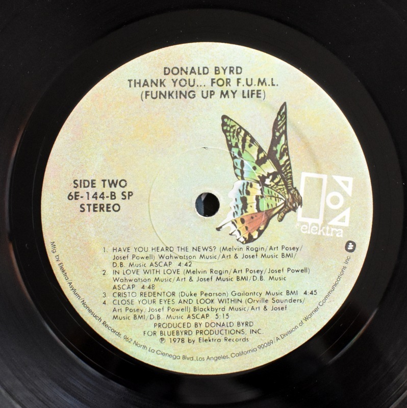 Donald Byrd - Thank You �� For F.U.M.L. (Funking Up My Life)           [LP]