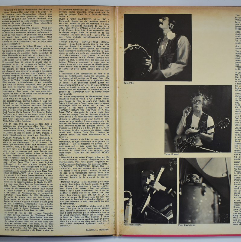 The Dave Pike Set - Noisy Silence - Gentle Noise      [LP]