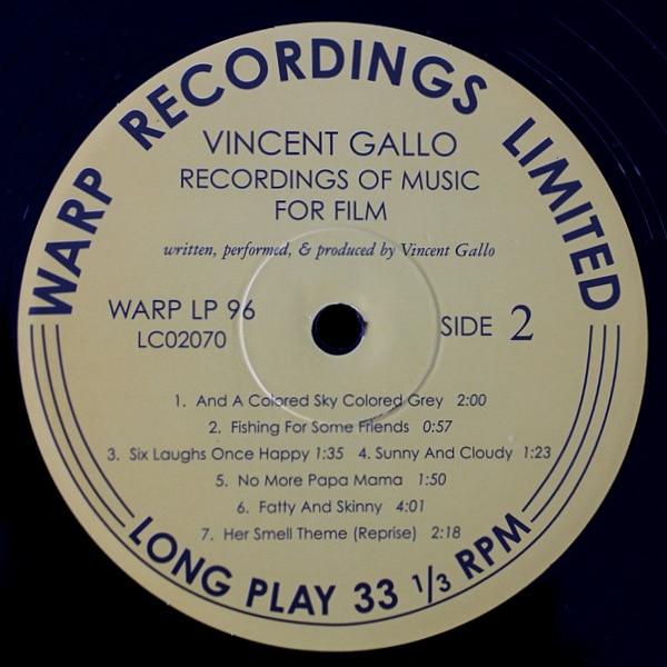 Vincent Gallo ‎– Recordings Of Music For Film [2LP]｜全ての