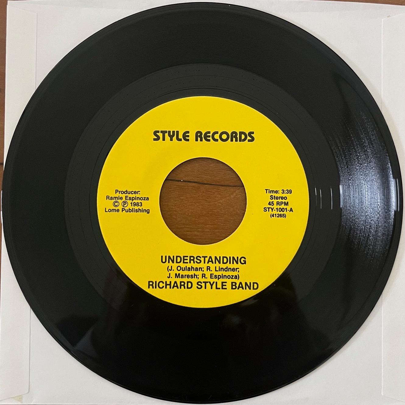 Richard Style Band – Understanding / Let It Rain Cocaine  �ᥬ�쥢���ե���45
